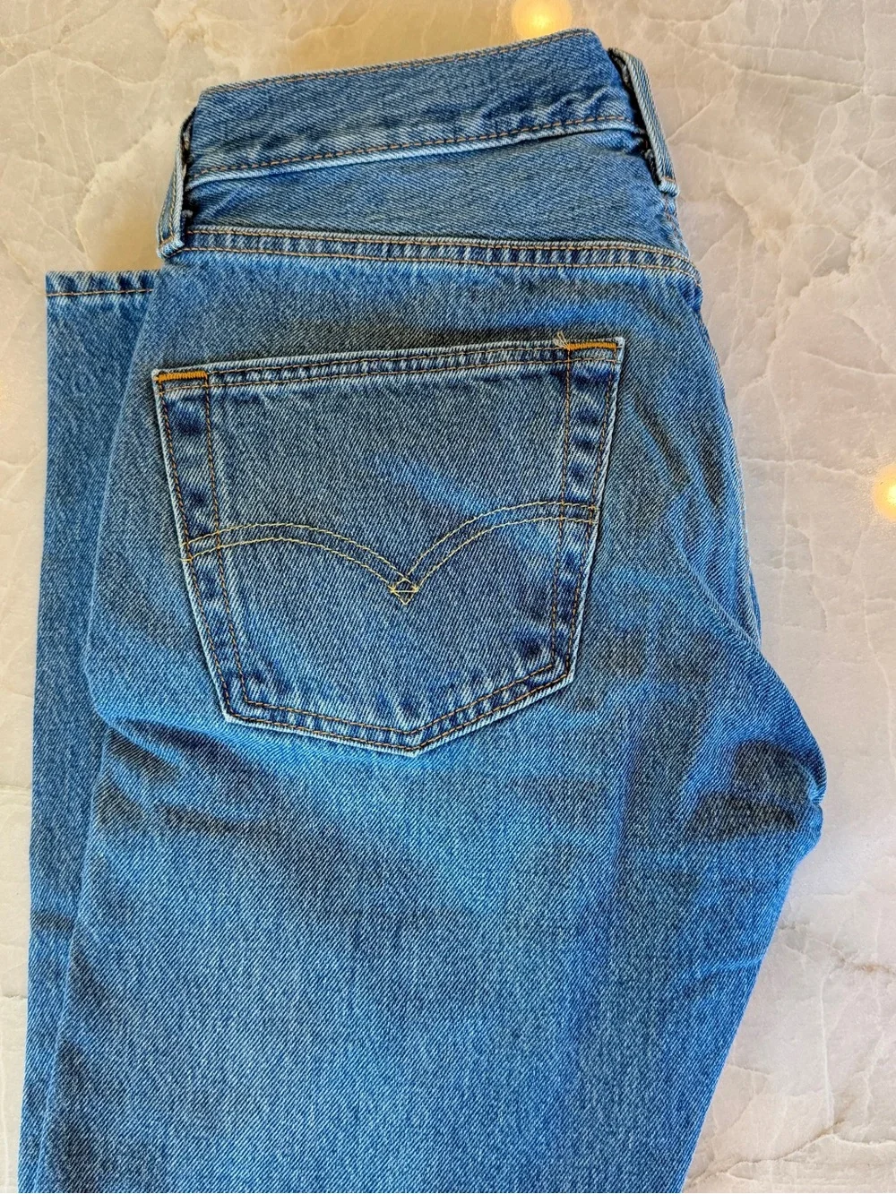 Levi's Straight Leg Men's Jeans in Light Blue Denim